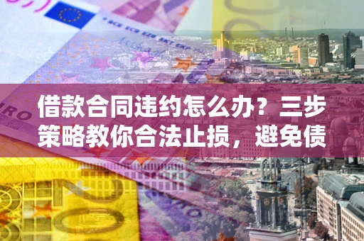 北京借款合同违约怎么办？三步策略教你合法止损，避免债务危机升级