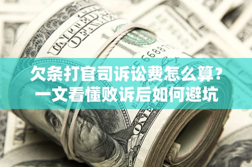 北京欠条打官司诉讼费怎么算？一文看懂败诉后如何避坑